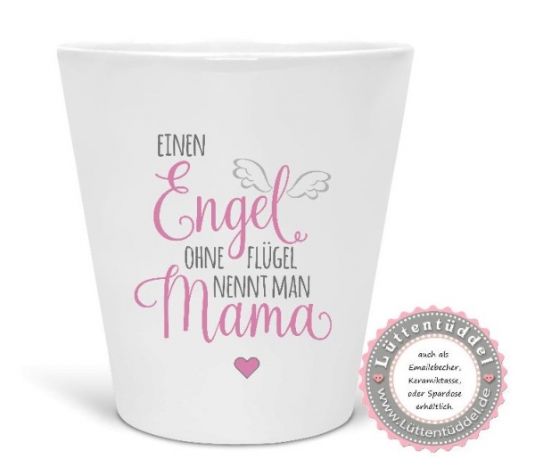 zauberhafter Blumentopf Blumenvase Engel Flügel Mama Muttertag Geburtstag Geschenk, Mitbringsel....von Lüttentüddel®